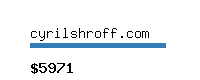 cyrilshroff.com Website value calculator