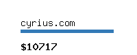 cyrius.com Website value calculator