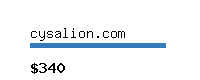 cysalion.com Website value calculator