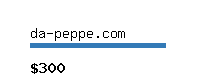 da-peppe.com Website value calculator