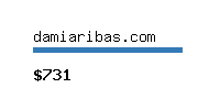 damiaribas.com Website value calculator