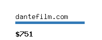 dantefilm.com Website value calculator