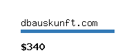 dbauskunft.com Website value calculator