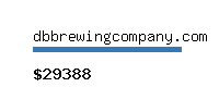 dbbrewingcompany.com Website value calculator