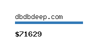 dbdbdeep.com Website value calculator