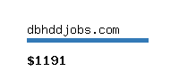 dbhddjobs.com Website value calculator