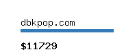 dbkpop.com Website value calculator