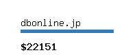 dbonline.jp Website value calculator