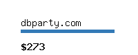 dbparty.com Website value calculator