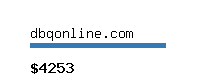 dbqonline.com Website value calculator