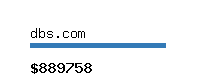 dbs.com Website value calculator