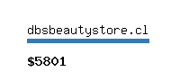 dbsbeautystore.cl Website value calculator