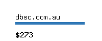 dbsc.com.au Website value calculator