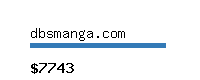 dbsmanga.com Website value calculator