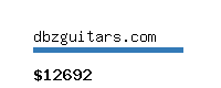 dbzguitars.com Website value calculator