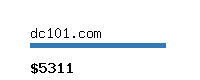 dc101.com Website value calculator