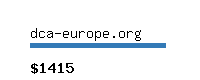 dca-europe.org Website value calculator