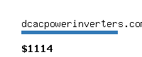 dcacpowerinverters.com Website value calculator