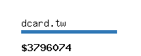 dcard.tw Website value calculator