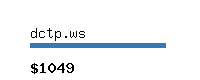 dctp.ws Website value calculator