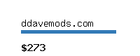 ddavemods.com Website value calculator