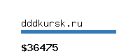 dddkursk.ru Website value calculator