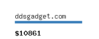 ddsgadget.com Website value calculator