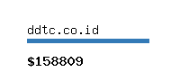 ddtc.co.id Website value calculator
