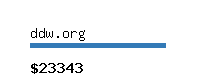 ddw.org Website value calculator