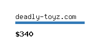 deadly-toyz.com Website value calculator