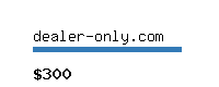 dealer-only.com Website value calculator