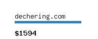 dechering.com Website value calculator