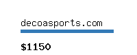 decoasports.com Website value calculator