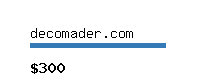 decomader.com Website value calculator