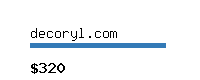 decoryl.com Website value calculator