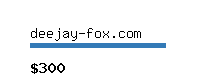 deejay-fox.com Website value calculator