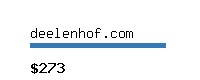 deelenhof.com Website value calculator