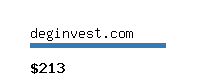 deginvest.com Website value calculator