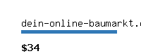 dein-online-baumarkt.com Website value calculator