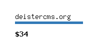 deistercms.org Website value calculator