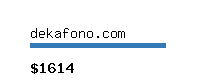 dekafono.com Website value calculator