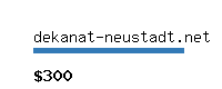 dekanat-neustadt.net Website value calculator