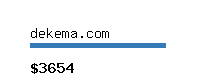 dekema.com Website value calculator