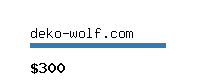 deko-wolf.com Website value calculator