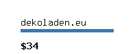 dekoladen.eu Website value calculator