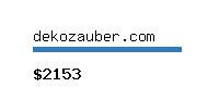 dekozauber.com Website value calculator