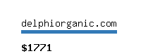 delphiorganic.com Website value calculator