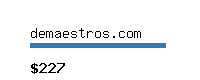 demaestros.com Website value calculator