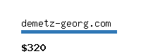demetz-georg.com Website value calculator