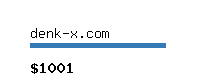 denk-x.com Website value calculator